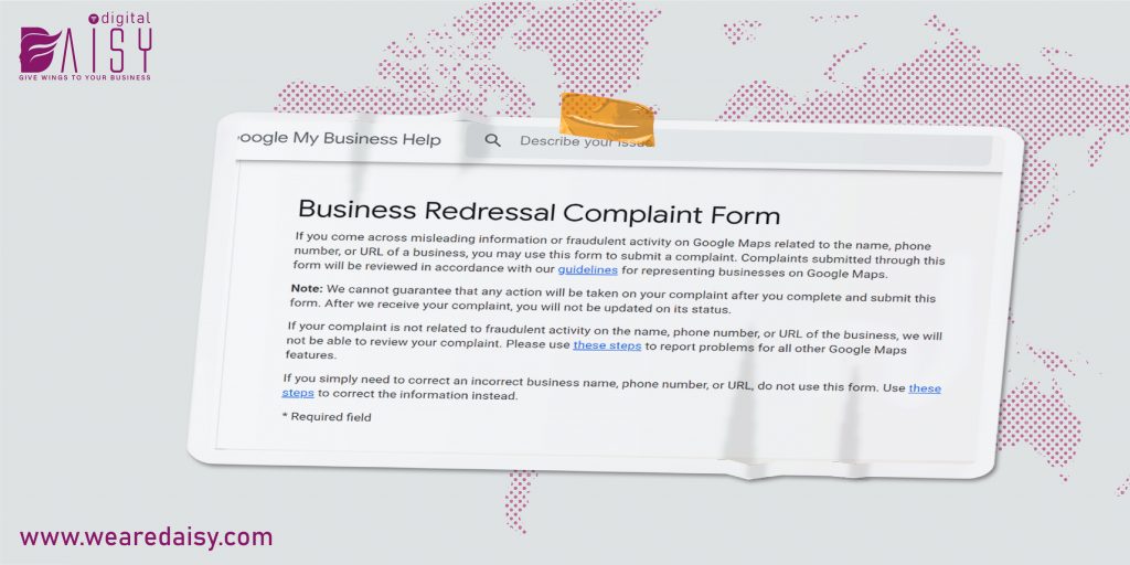 GMB - Google My Business Redressal Form