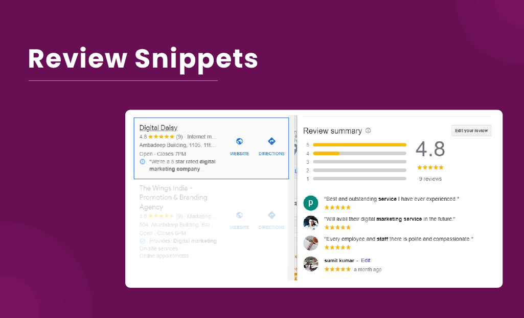 Review Snippets